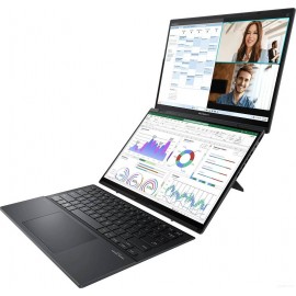 Ноутбук Asus ZenBook Pro Duo 14 OLED UX8406MA-QL056W, 14" OLED Touch, Core Ultra 7 155H/ 16Gb/ 1TbSSD/ W11/ Gray (90NB12U1-M004U0)