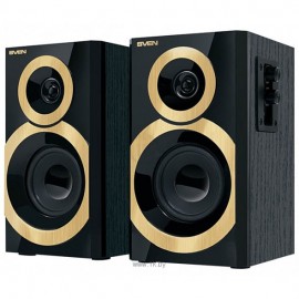 Акустика Sven SPS-619, дерево, 2x10Вт, 70Гц-22кГц, золото-черный