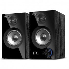 Акустика Sven SPS-621, дерево, 2x14Вт, 60Гц-20кГц, черный