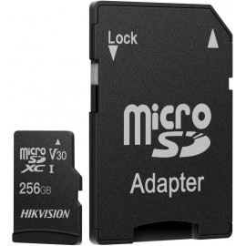Карта памяти 256Gb Hikvision HS-TF-C1(STD)/256G/Adapter, SD Micro, SDXC Class 10, переходник