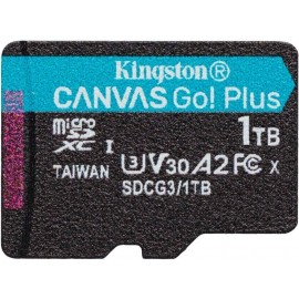 Карта памяти 1Tb Kingston Canvas Go! Plus SDCG3/1TBSP, SD Micro, SDXC Class 10, UHS-I U3