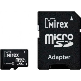 Карта памяти 64Gb Mirex 13613-AD10SD64, SD Micro, SDXC Class 10, переходник