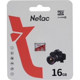 Карта памяти 16Gb Netac P500 ECO NT02P500ECO-016G-S, SD Micro, SDHC Class 10, UHS-I U1