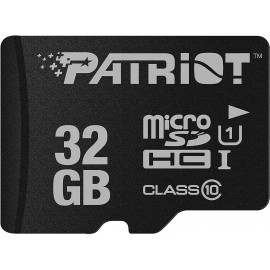 Карта памяти 32Gb Patriot LX PSF32GMDC10, SD Micro, SDHC Class 10, UHS-I U1