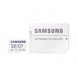 Карта памяти 128Gb Samsung EVO Plus MB-MC128SA/APC, SD Micro, SDXC Class 10, UHS-I,  U3 переходник