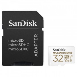 Карта памяти 32Gb SanDisk Max Endurance SDSQQVR-032G-GN6IA, SD Micro, SDHC Class 10, UHS-I U3, адаптер