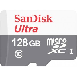 Карта памяти 128Gb SanDisk Ultra SDSQUNR-128G-GN6MN, SD Micro, SDXC Class 10, UHS-I