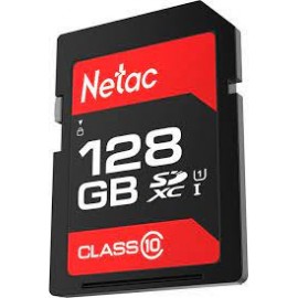 Карта памяти 128Gb Netac P600 NT02P600STN-128G-R, SD, SDXC Class 10, UHS-I U1