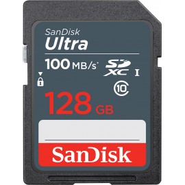 Карта памяти 128Gb SanDisk Ultra SDSDUNR-128G-GN3IN, SD, SDXC Class 10, UHS-I