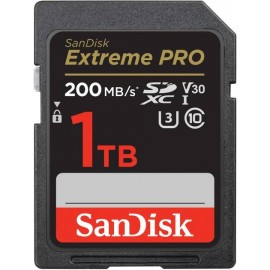 Карта памяти 1Tb SanDisk Extreme Pro SDSDXXD-1T00-GN4IN, SD, SDXC Class 10, UHS-I U3