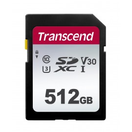 Карта памяти 512Gb Transcend 300S TS512GSDC300S, SDXC Class 10, UHS-I U3