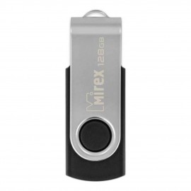 128Gb Mirex Color Blade Swivel Rubber 13600-FMURS128, USB2.0