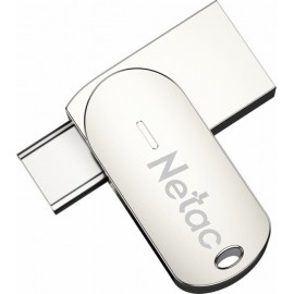 16Gb Netac U785C NT03U785C-016G-30PN, USB3.0 + USB Type-C, Silver