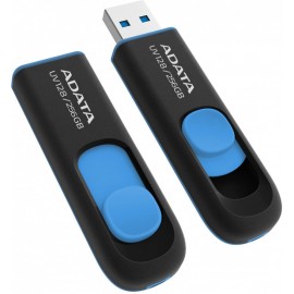 256Gb AData UV128 AUV128-256G-RBE, USB3.0, Black/Blue