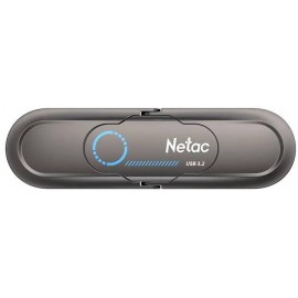 256Gb Netac US9 NT03US9C-256G-32TA, USB3.2 + USB Type-C, Grey