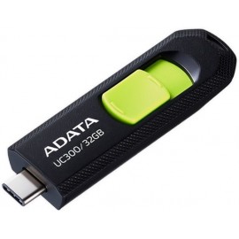 32Gb AData UC300 ACHO-UC300-32G-RBK/GN, USB3.2 Type-C, Black/Green