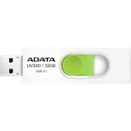 32Gb AData UV320 AUV320-32G-RWHGN, USB3.2, White/Green