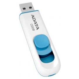 64Gb AData C008 AC008-64G-RWE, USB2.0, White/Blue