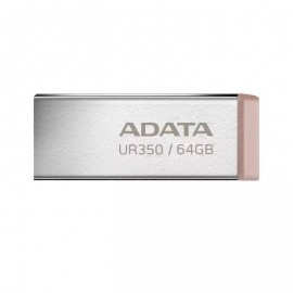 64Gb AData UR350 UR350-64G-RSR/BG, USB3.2, серебристый/коричневый