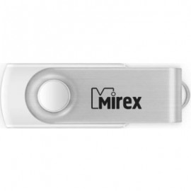 64Gb Mirex SWIVEL WHITE 13600-FMUSWT64, USB2.0