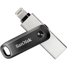 64Gb SanDisk iXpand Go SDIX60N-064G-GN6NN, USB3.2 + Lightning, Silver/Black