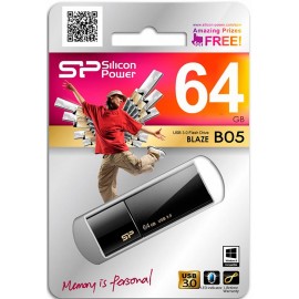 64Gb Silicon Power Blaze B05 SP064GBUF3B05V1K, USB3.0, Black