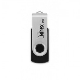 8Gb Mirex SWIVEL BLACK 13600-FMURUS08, USB2.0