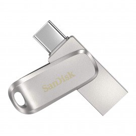 1Tb SanDisk Ultra Dual Drive Luxe SDDDC4-1T00-G46, USB3.2 Type-A/Type-C, Silver