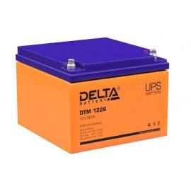 12V / 26Ah, аккумулятор для UPS, Delta DTM 1226