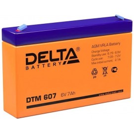 6V / 7Ah, аккумулятор для UPS, Delta DTM 607
