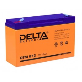 6V / 12Ah, аккумулятор для UPS, Delta DTM 612