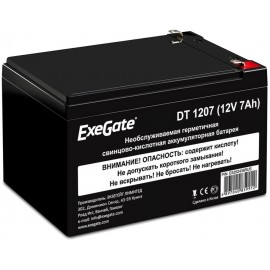 12V / 7Ah, аккумулятор для UPS, ExeGate DT 1207 ES252436RUS
