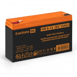 6V / 12Ah, аккумулятор для UPS, ExeGate HR 6-12 EX282955RUS