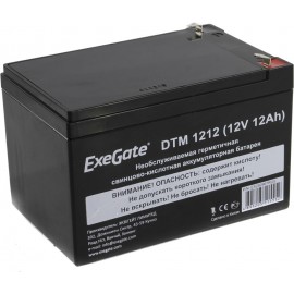 12V / 12Ah, аккумулятор для UPS, ExeGate DTM 1212 EX282967RUS