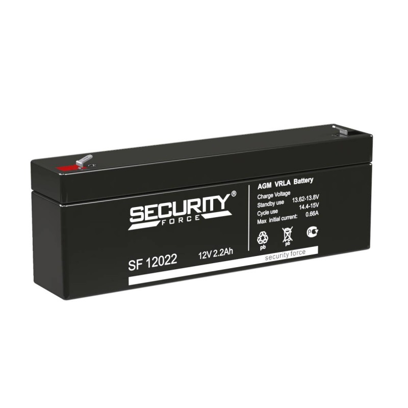 12V / 2.2Ah, аккумулятор для UPS, Security Force SF 12022