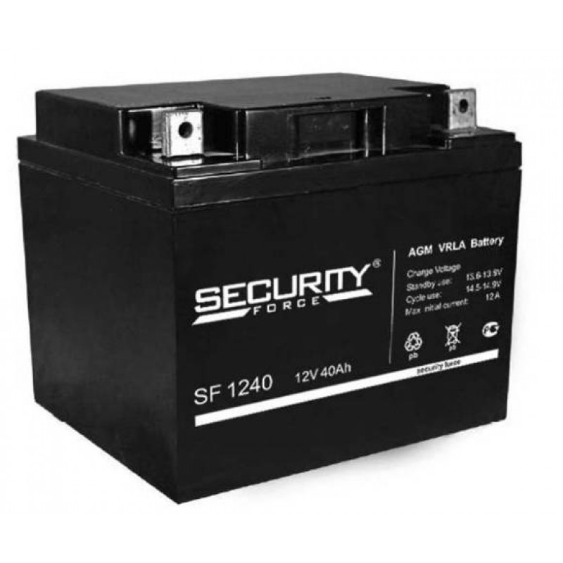 12V / 40Ah, аккумулятор для UPS, Security Force SF 1240