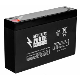 6V / 7.2Ah, аккумулятор для UPS, Security Power SP 6-7.2
