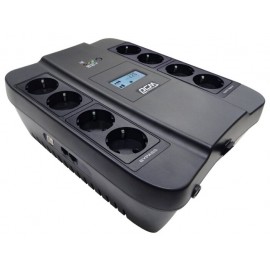 ИБП PowerCom Spider SPD-900U LCD USB, 900VA (4 + 4 Schuko)