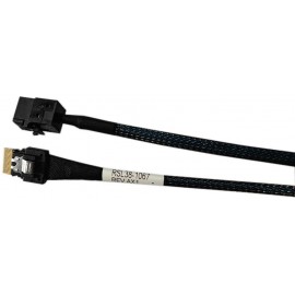 Кабель Slimline SASx4 (SFF-8654) - HD MiniSAS x4 (SFF-8643), 1м, Amphenol RSL38-1067