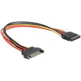 Удлинительный кабель питания SATA (M) - SATA (F), 0.5м, Gembird/Cablexpert CC-SATAMF-02