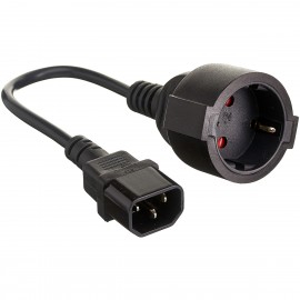 Кабель UPS - устройство, 220V, 0.15м, ExeGate Power EC-30P VDE-250V-3*0.75mm2 EP280681RUS