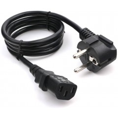Кабель компьютер - сеть 220V, 1м, Gembird/Cablexpert PC-186-1-1M