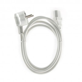 Кабель компьютер - сеть 220V, 1.8м, Gembird/Cablexpert PC-186W-VDE, белый