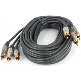 Кабель 3xRCA (M) - 3xRCA (M) Gembird/Cablexpert CCAP-303-15, 4.5м, черный