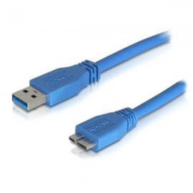 Кабель USB3.0 (M) - USB3.0 microB (M), 0.5м, 5bites UC3002-005, синий