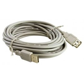 Кабель удлинитель USB2.0 (M) - USB2.0 (F), 3м, 5bites UC5011-030C, серый