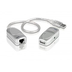 Удлинитель USB2.0 по витой паре ATEN UCE60-A, AM-AF/RJ45Fx2