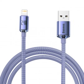 Кабель Lightning (M) - USB2.0 (M), 2м, Baseus CAJY000105, Purple