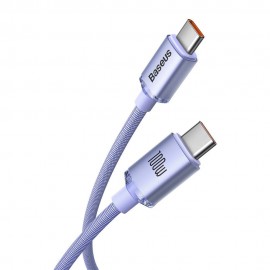 Кабель USB Type-C (M) - USB Type-C (M), 1.2м, Baseus CAJY000605, 100W, Purple