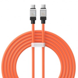 Кабель USB2.0 Type-C (M) - USB2.0 Type-C (M), 2м, Baseus CAKW000307, оранжевый